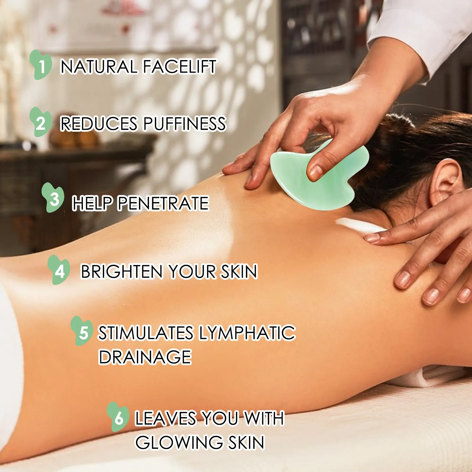 Aliver Gua Sha Tool - Green