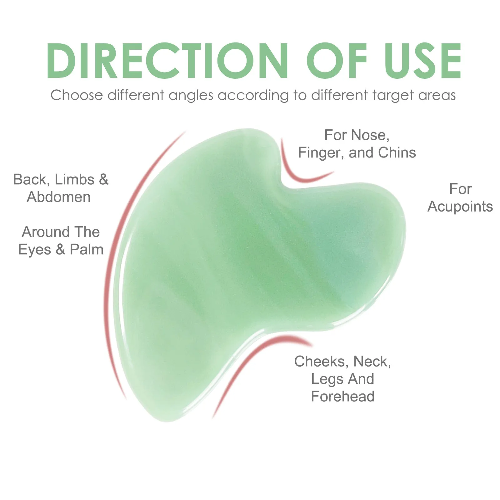 Aliver Gua Sha Tool - Green