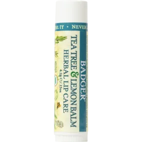 Badger Tea Tree Lip Balm Stick