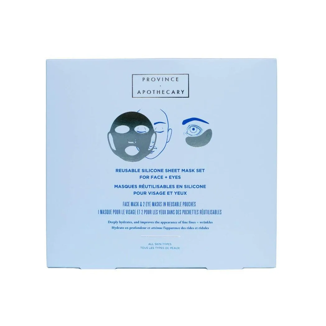 Reusable Silicone Sheet Mask Set For Eyes and Face